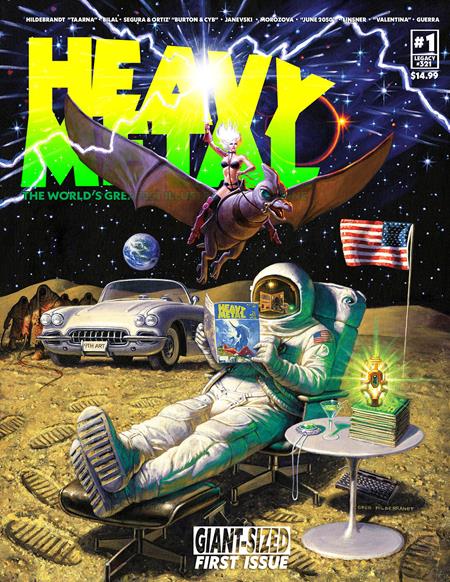 HEAVY METAL MAGAZINE #1 Cover 'A' GREG HILDEBRANDT