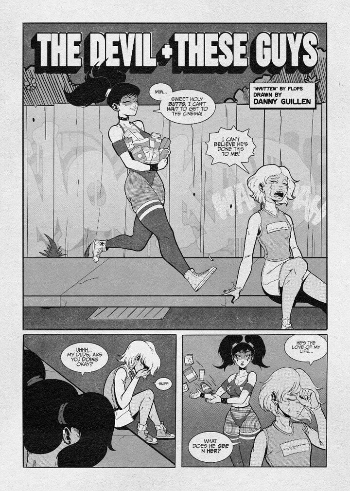 Happy Goth Girl Ashcan Zine SIGNED by FLOPS!