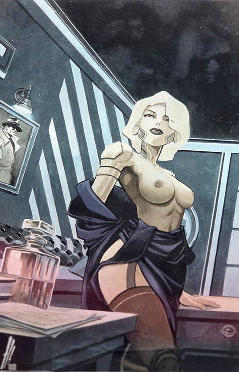 My Girlfriend is a Cyborg Assassin #1 Locatelli NAUGHTY Metal Cover