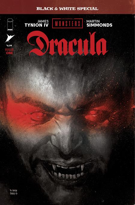UNIVERSAL MONSTERS DRACULA BLACK & WHITE SPECIAL #1 (OF 2) CVR A MARTIN SIMMONDS