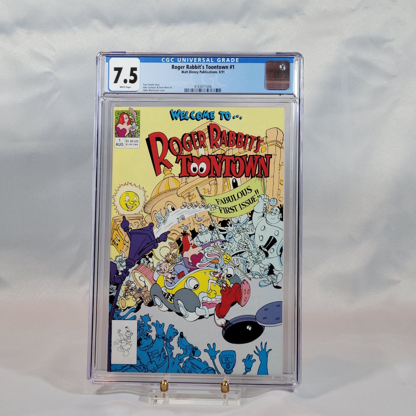 Roger Rabbit's Toon Town #1 + 1988 Trading Card Set