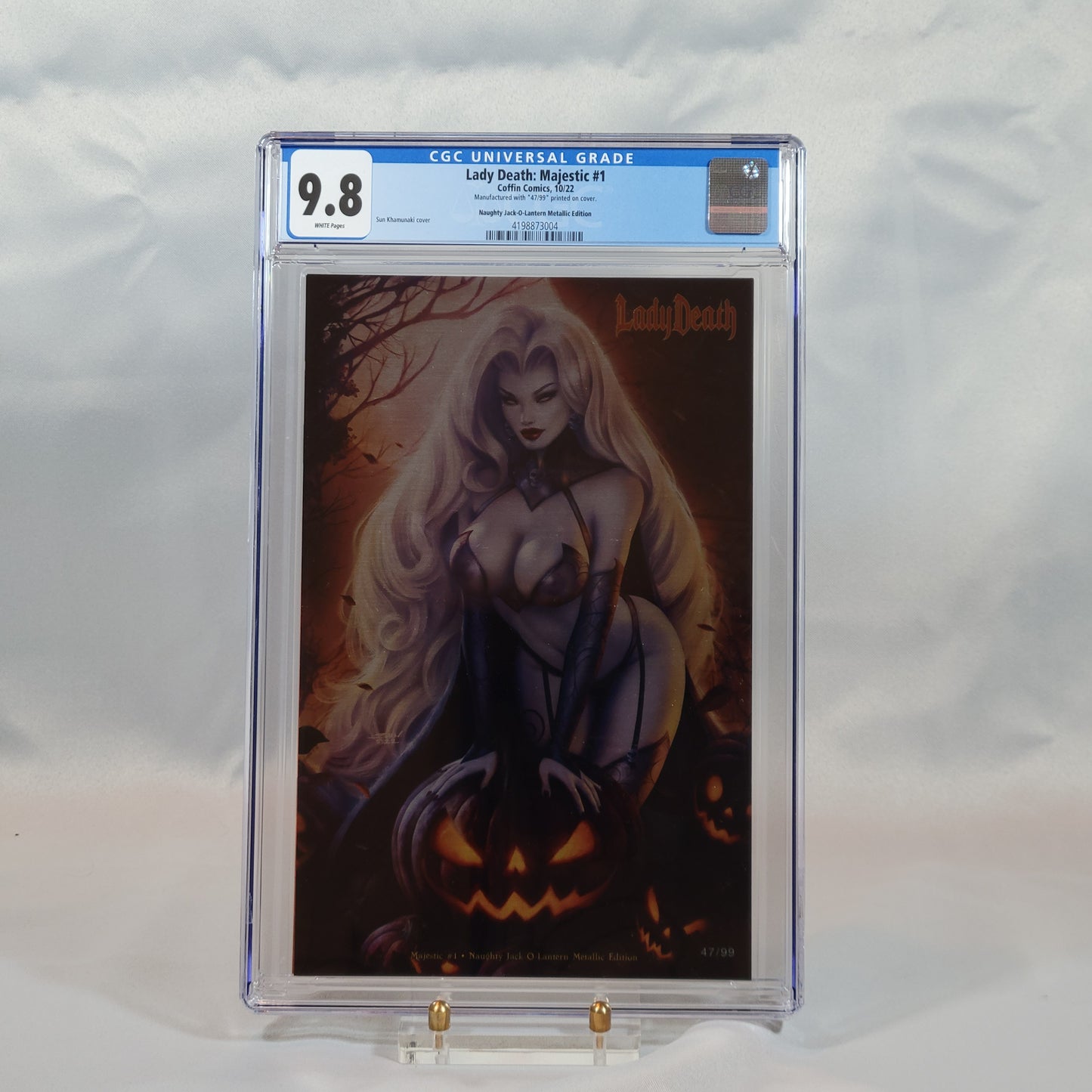 Lady Death: Majestic #1 Metallic Naughty Jack-O-Lantern Edition