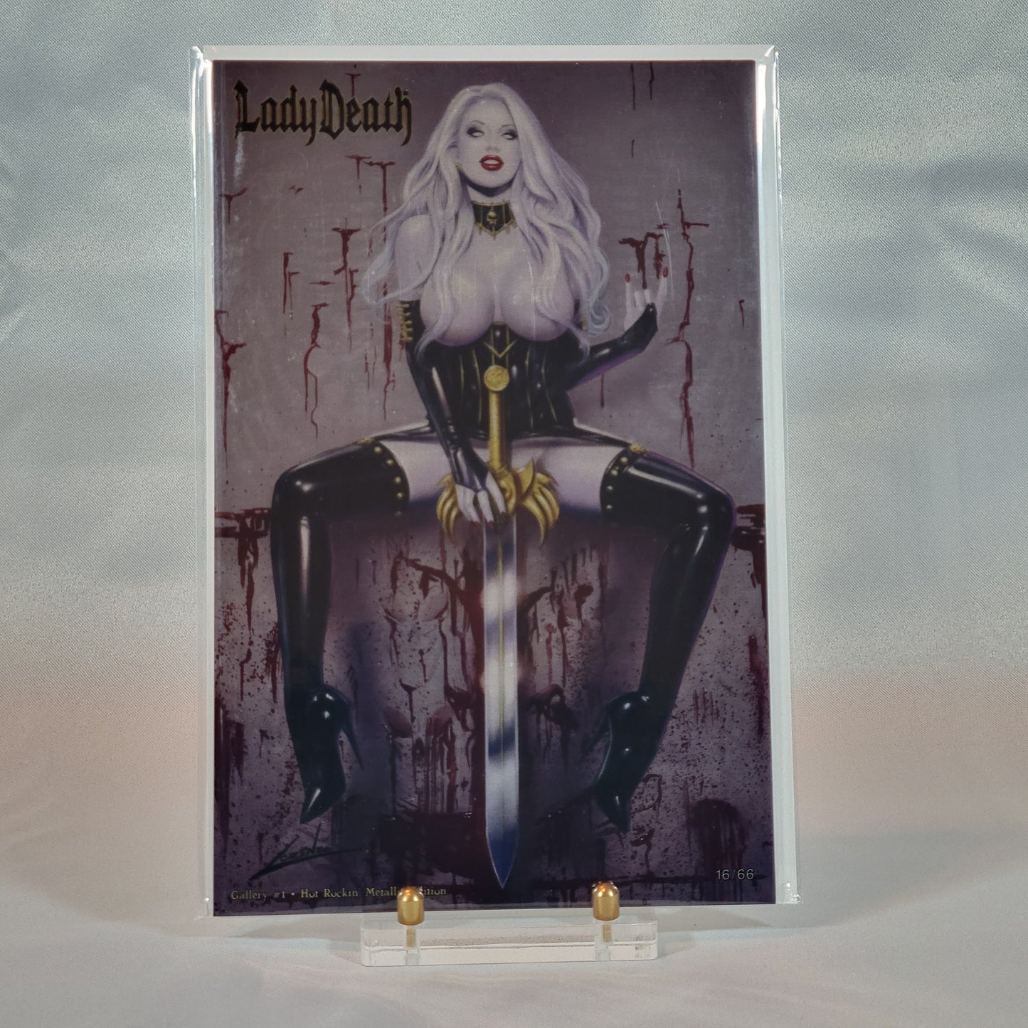 Lady Death: Gallery #1 NAUGHTY "Hot Rockin'" Metallic Edition