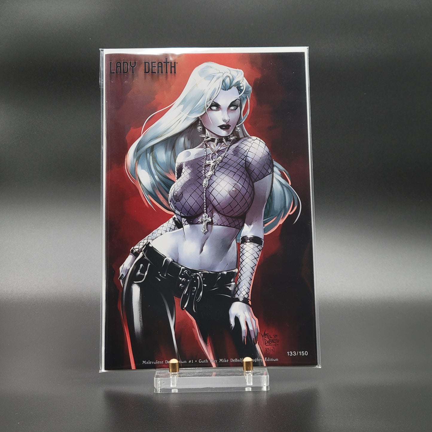 Lady Death: Malevolent Decimation #1 World Goth Day Mike DeBalfo Naughty Edition