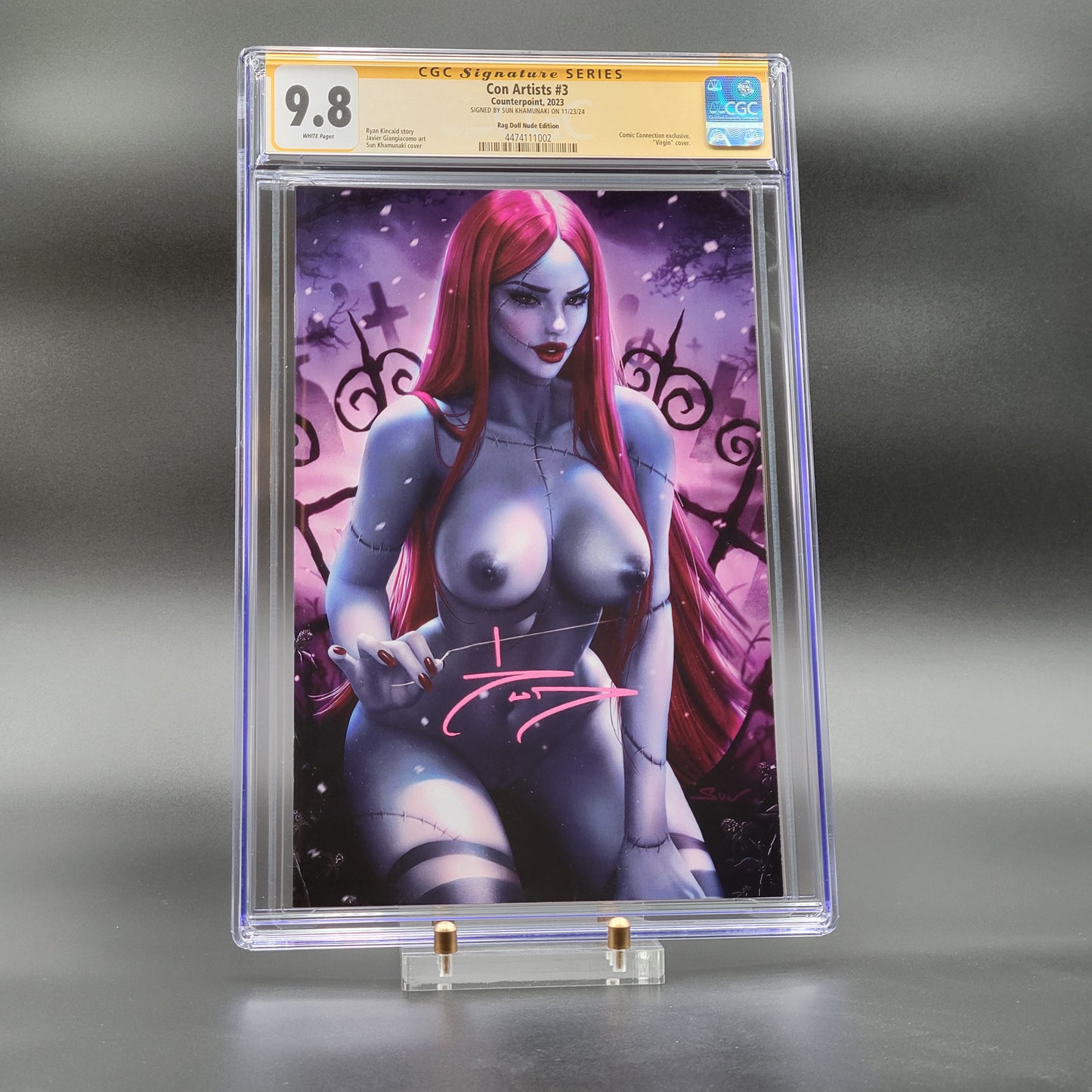 Con Artists #3 'Rag Doll' NUDE Virgin CGC 9.8 SIGNED