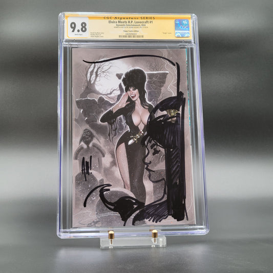 Elvira Meets H.P. Lovecraft Adam Hughes REMARQUED CGC 9.8 Virgin Variant