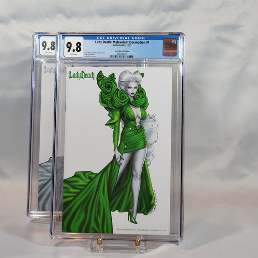 Lady Death: Malevolent Decimation #1 Emerald and Silver "Chase" Collection